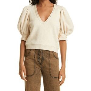 Ulla Johnson Cream Puff Sleeve Blouse